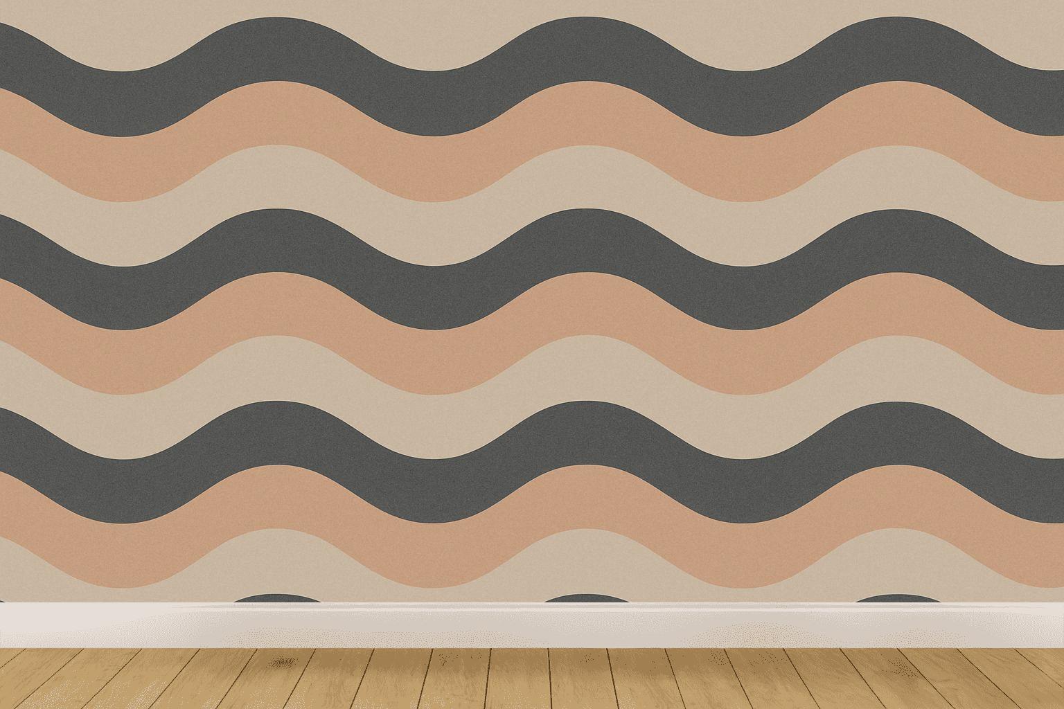Rhythmic Sine Stripe Sequence stylish home wallpapers