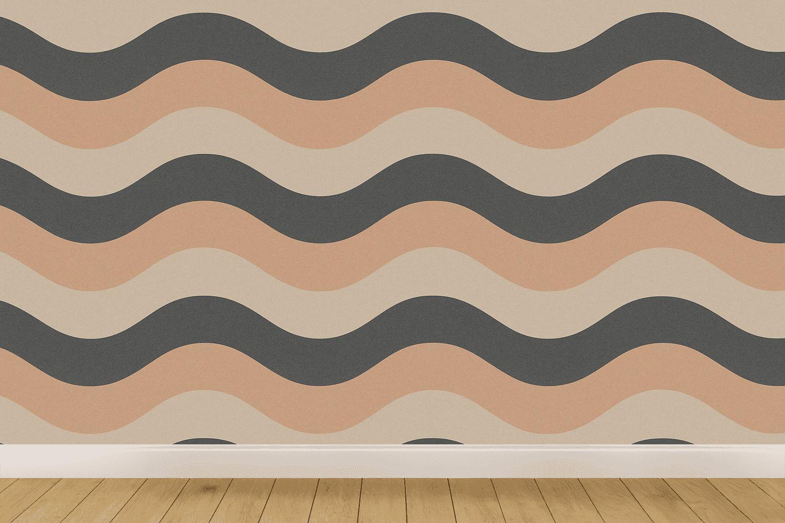 Rhythmic Sine Stripe Sequence stylish home wallpapers