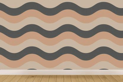 Rhythmic Sine Stripe Sequence stylish home wallpapers