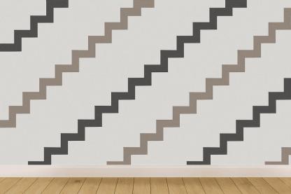 Banded Step Pattern Study premium wall decorations