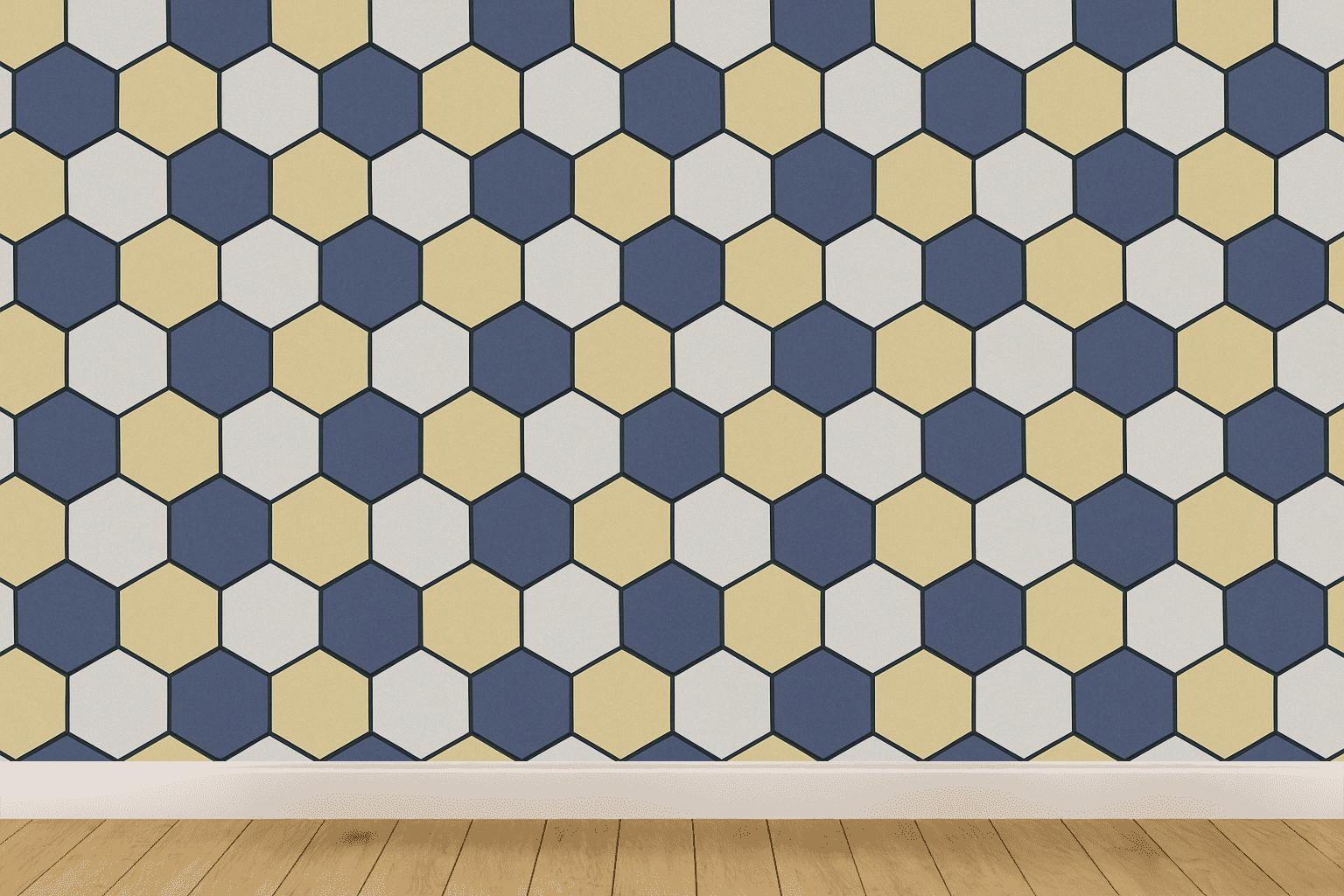 Hex Drift Panel decorative wall murals