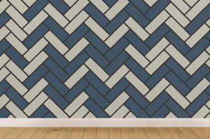 Herringbone Step Sync trendy peel wallpapers