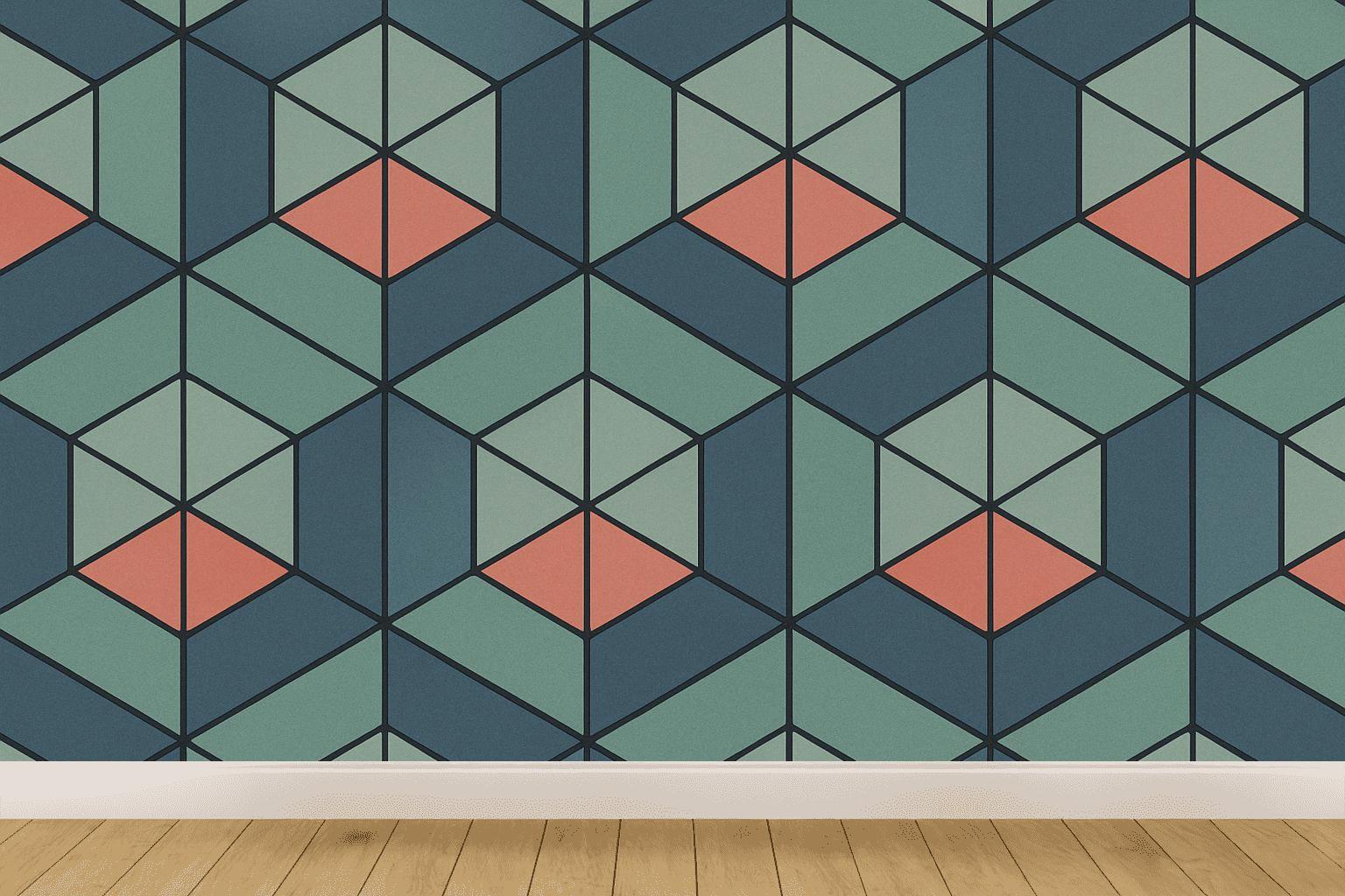 Hex Drift Lattice Panel unique pattern wallpapers