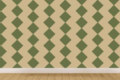 Staggered Diamond Banding wallpapers for interior design
