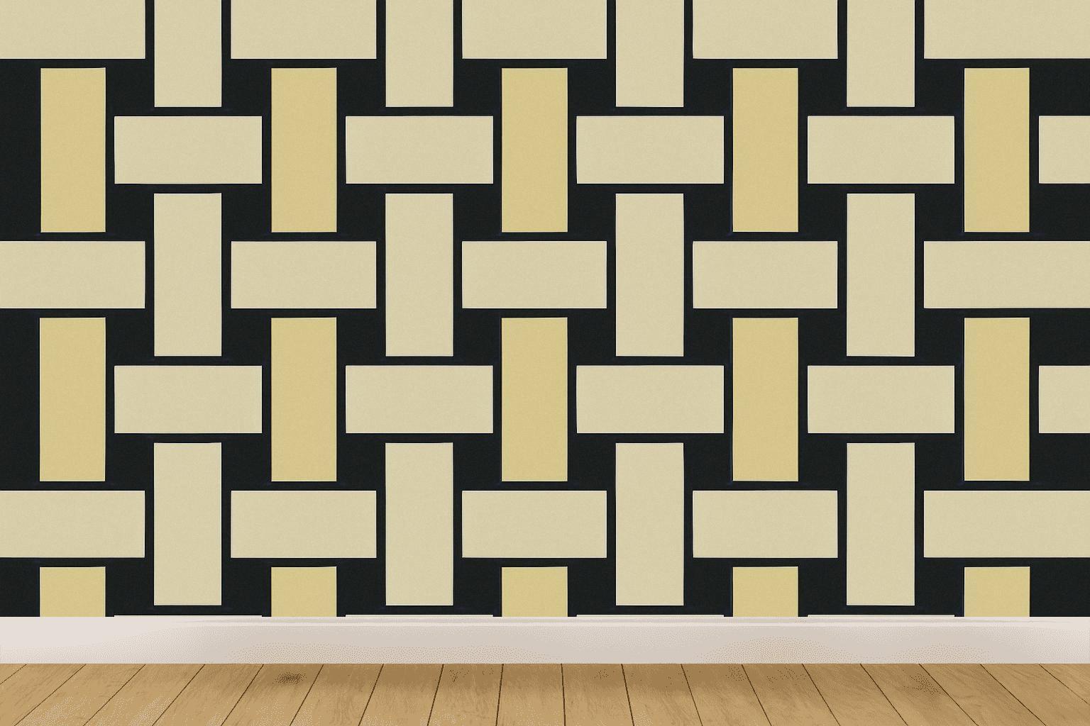 Band Lattice Interwoven personalized wall coverings