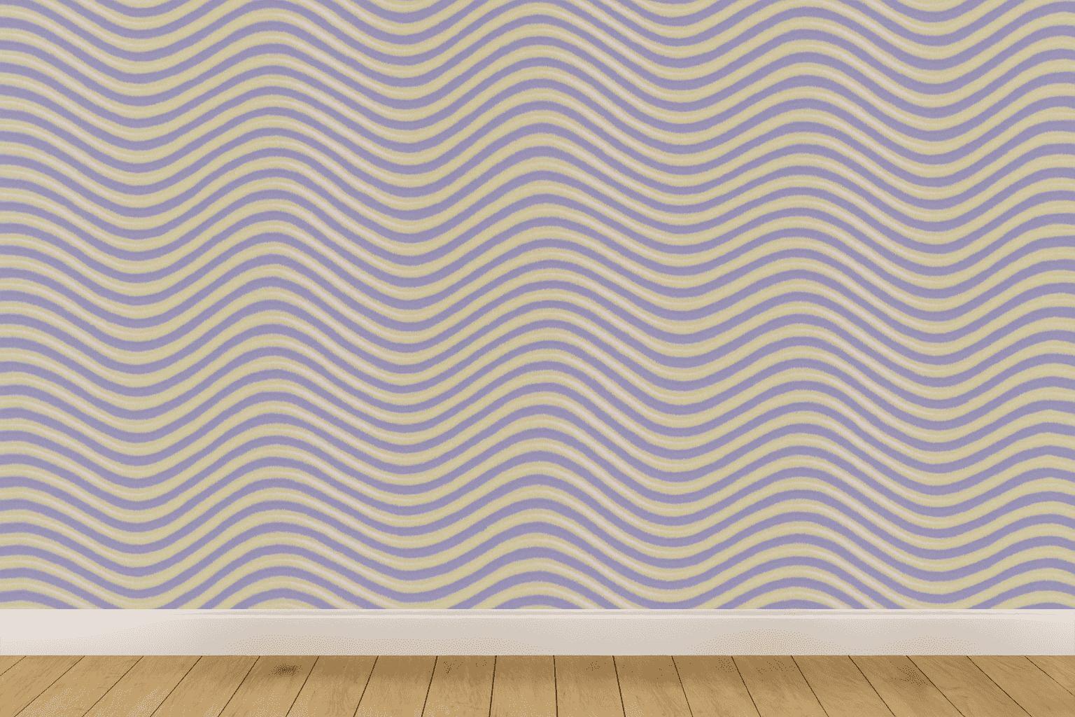 Moire Wave Band Array stylish home wallpapers