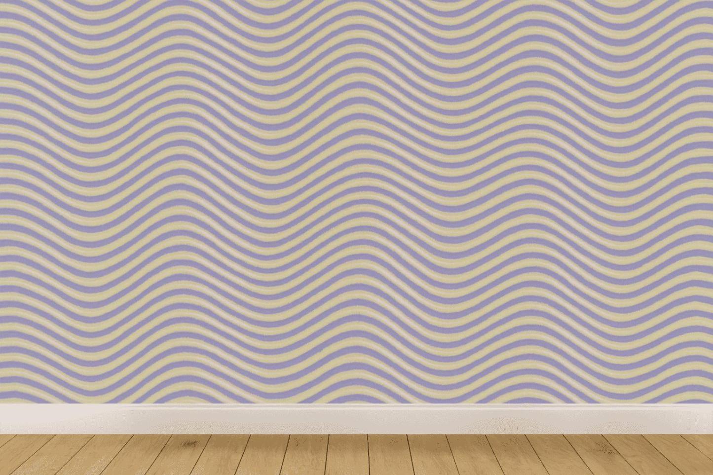 Moire Wave Band Array stylish home wallpapers