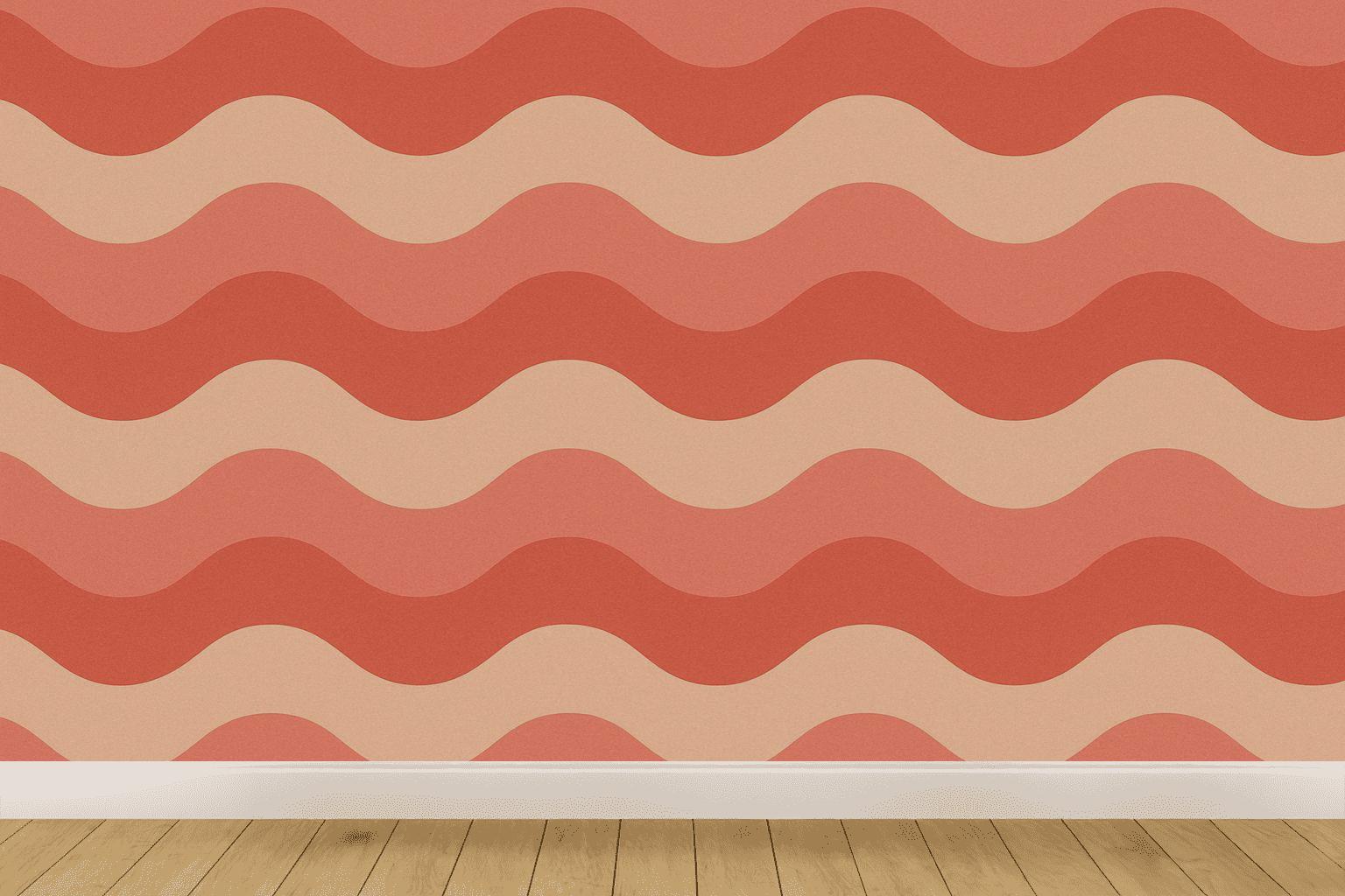 Stacked Wavelet Bands designer printed wallpapers