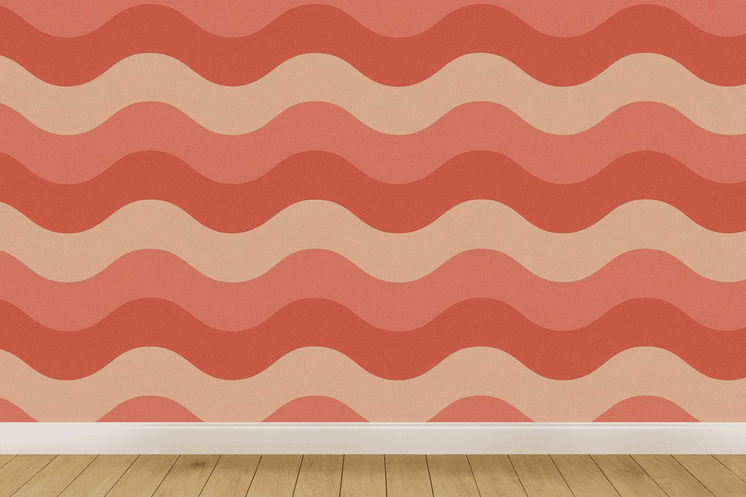 Stacked Wavelet Bands designer printed wallpapers