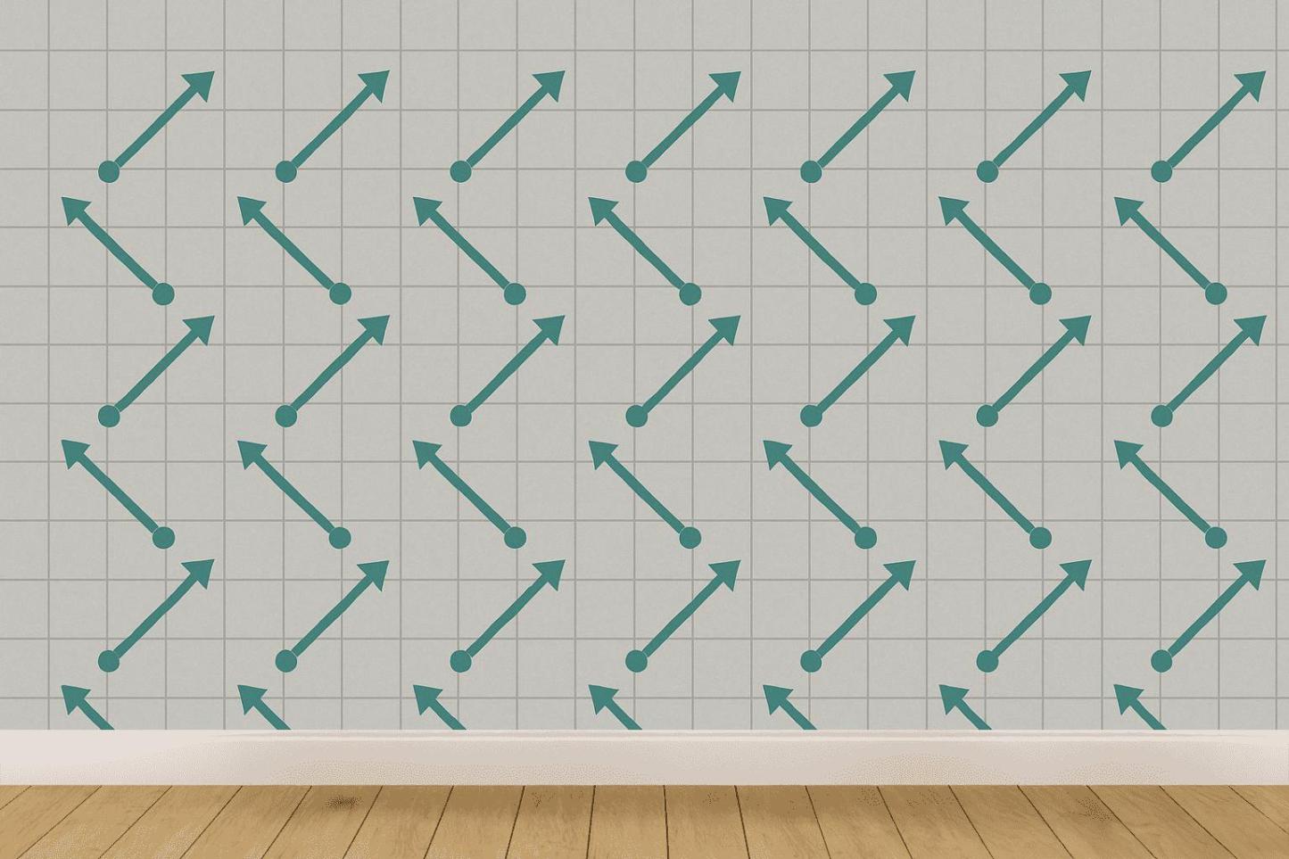 Vector Drift Grid Deluxe wallpapers for interior design