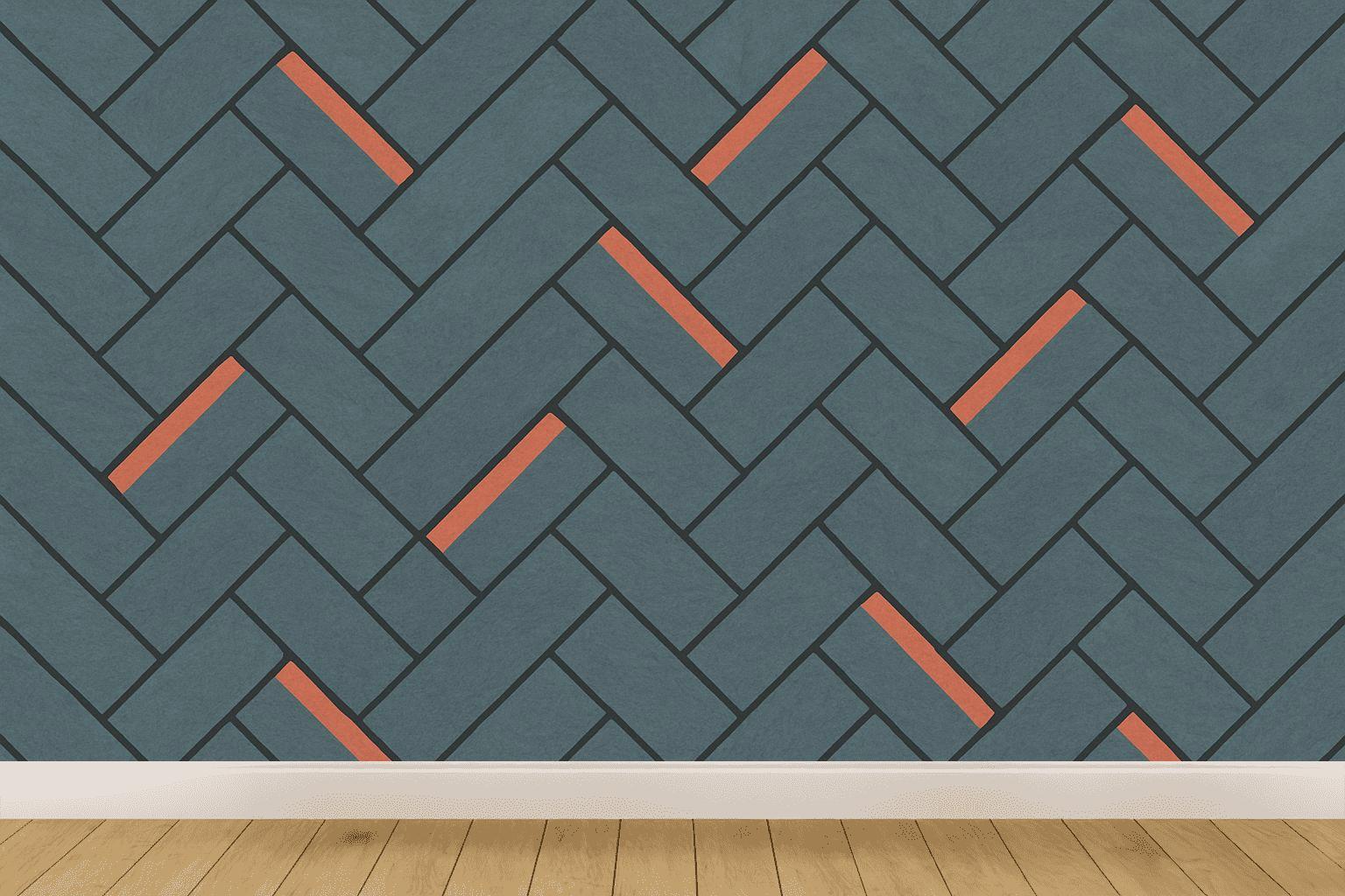 Modular Prime Herringbone Orbit trendy peel wallpapers