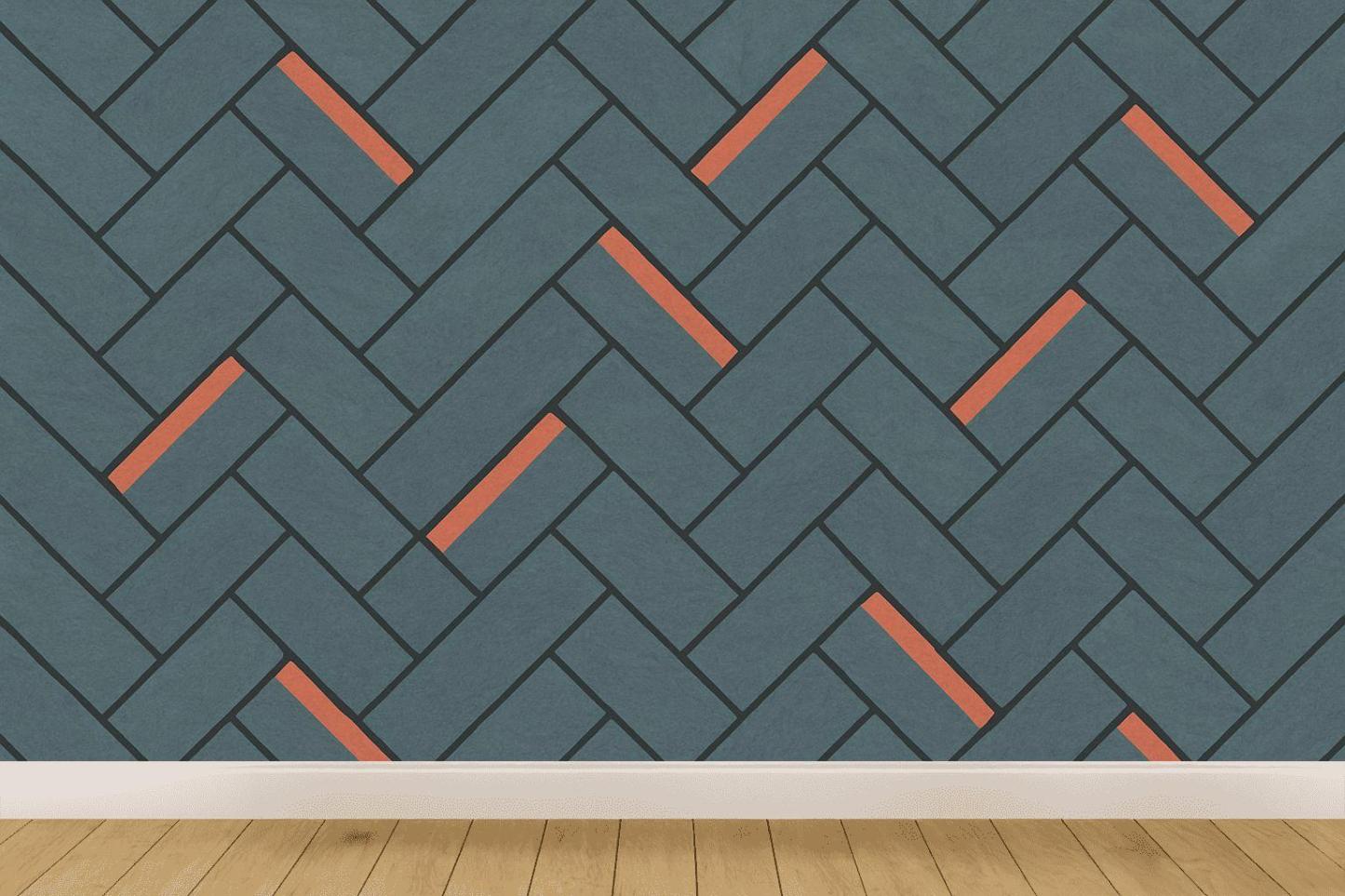 Modular Prime Herringbone Orbit trendy peel wallpapers