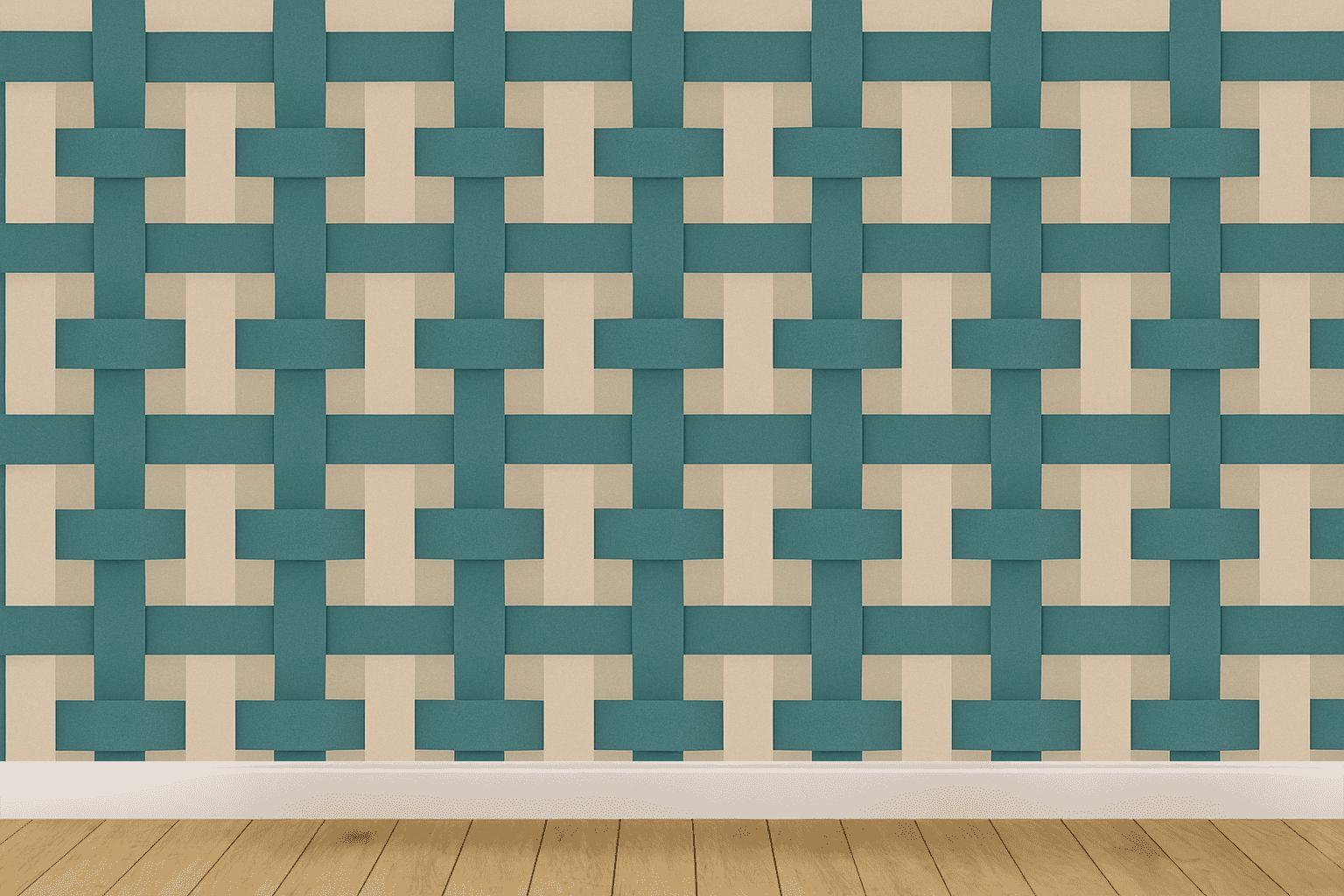 Parallel Lattice Drift personalized wall coverings