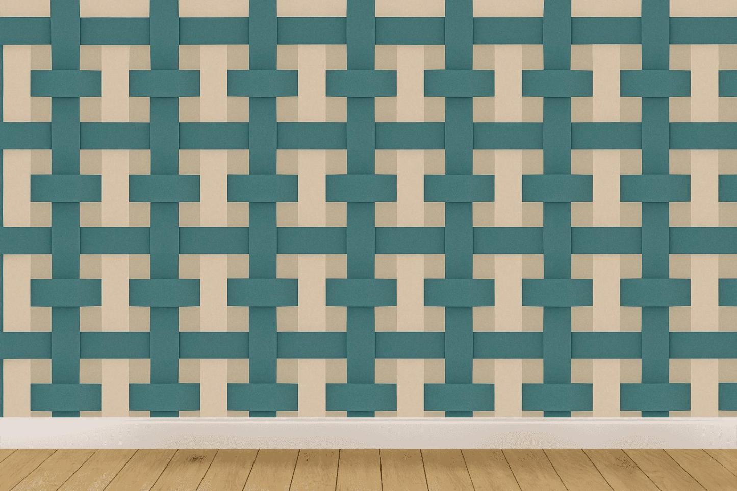 Parallel Lattice Drift personalized wall coverings