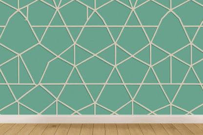 Interlocking Polygon Mesh wallpapers for interior design