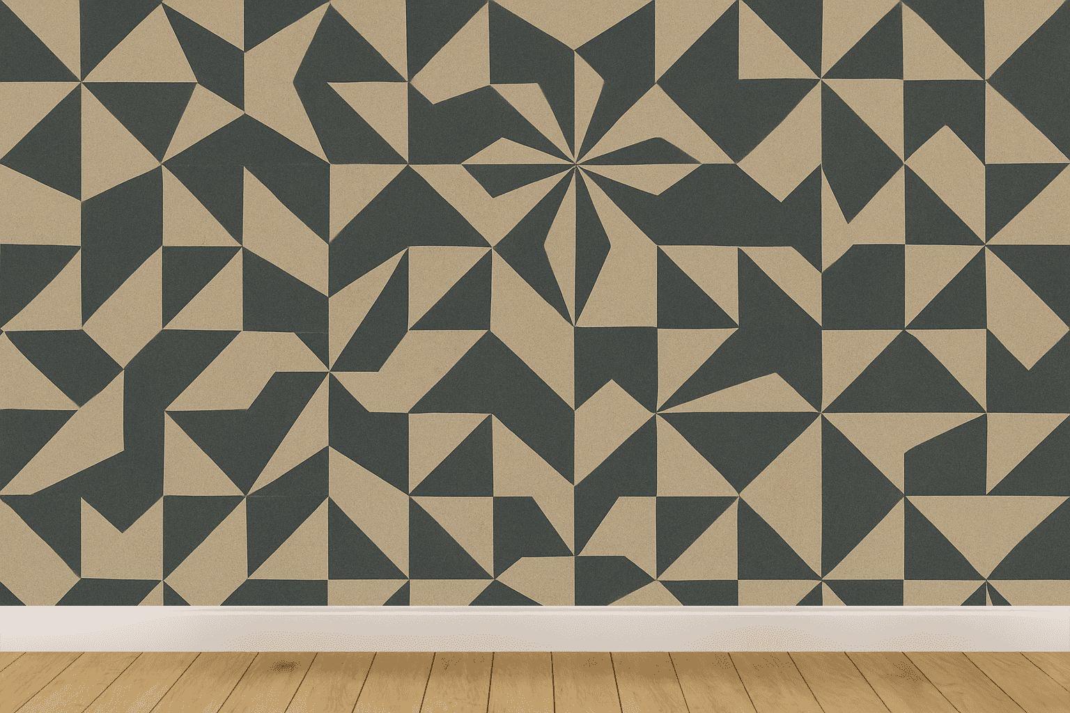 Mosaic Quilt Angular personalized wall coverings