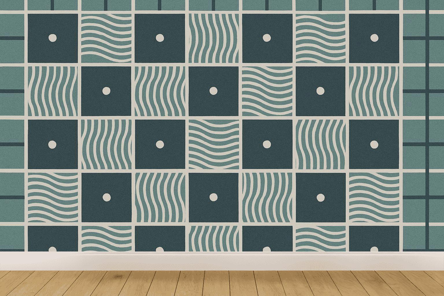 Moire Premium Grid Interlace stylish home wallpapers