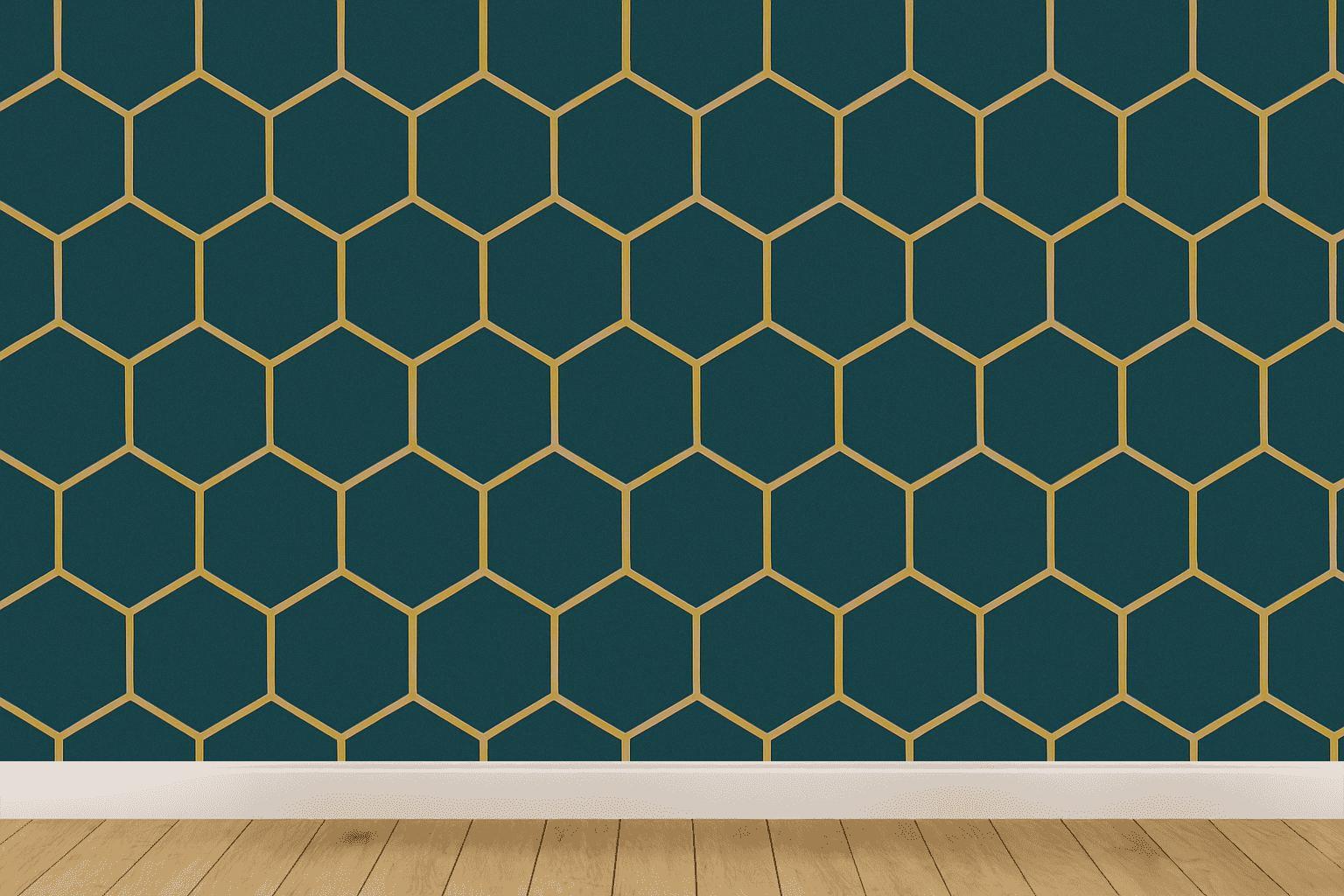 Lattice Harmony Hexagons decorative wall murals