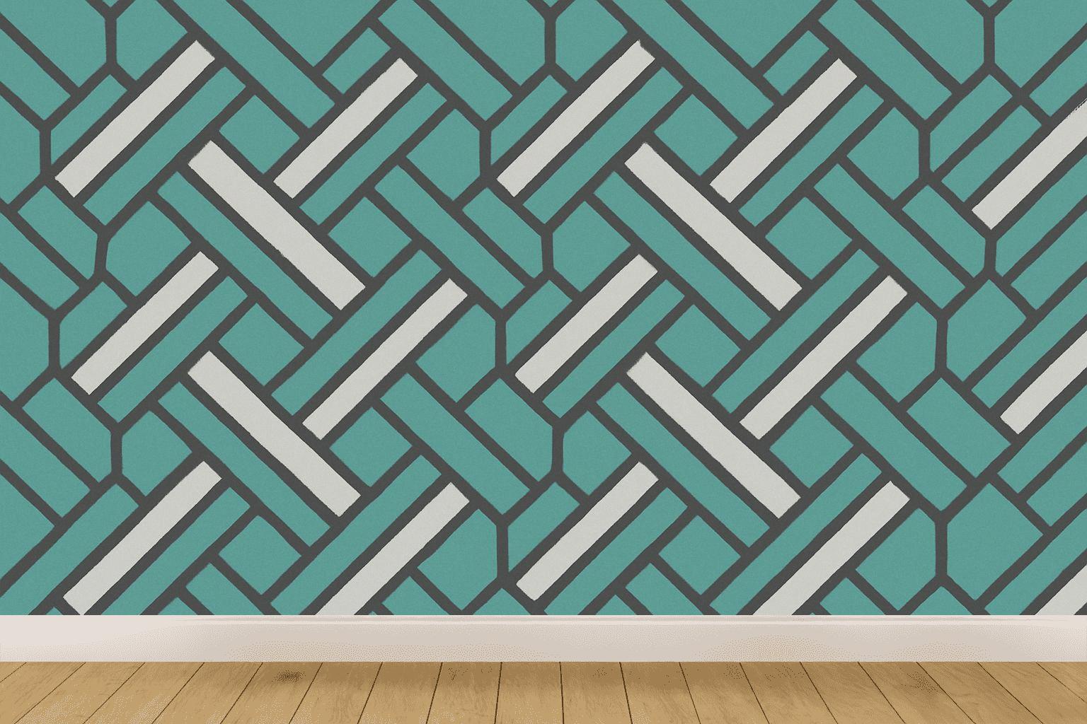 Interlaced Stripe Lattice Prime trendy peel wallpapers