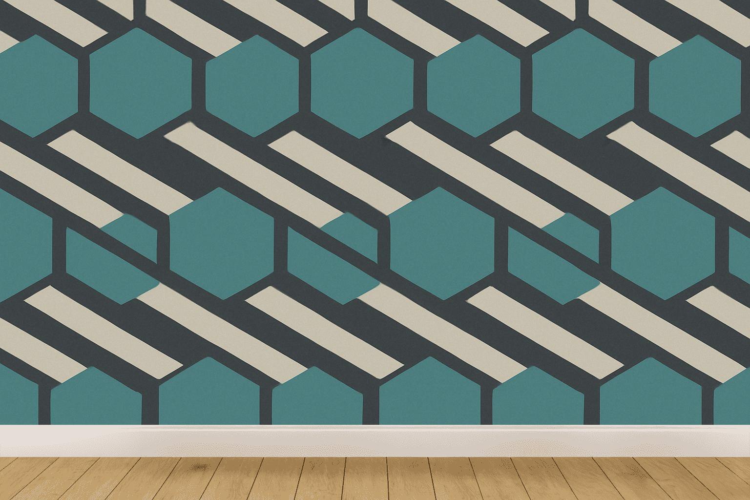 Hexalace Step Lattice trendy peel wallpapers