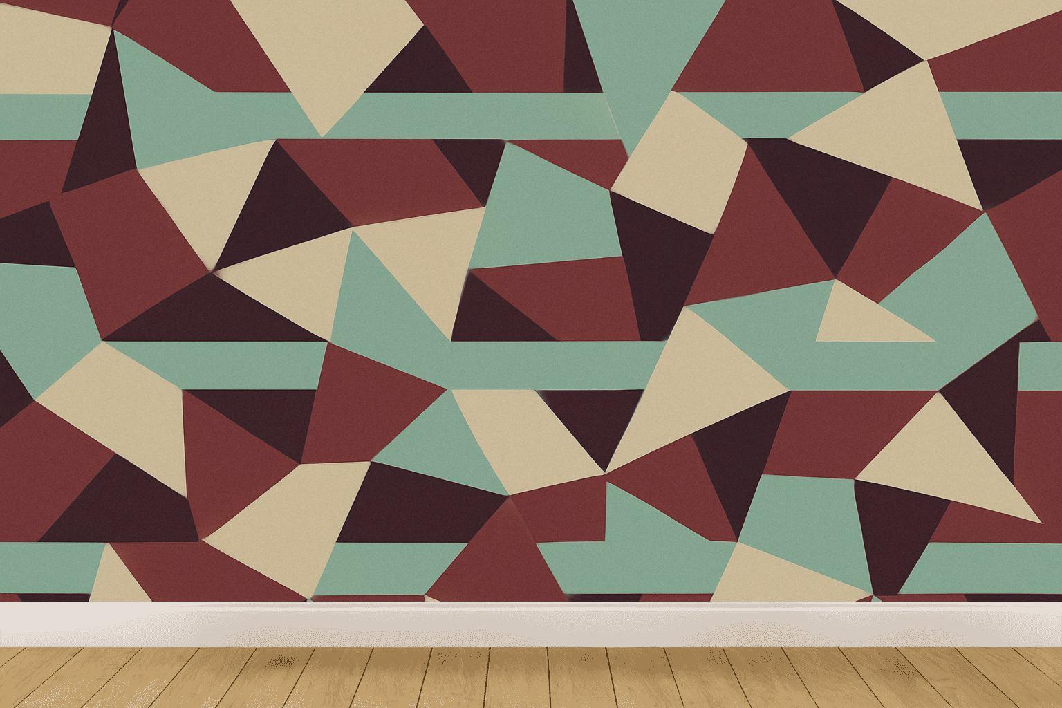 Shard Stripe Interleave wallpapers for interior design