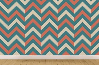 Cascade Chevron Field personalized wall coverings