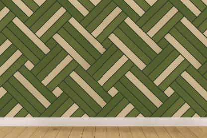 Interlaced Parallel Rail Weave personalized wall coverings