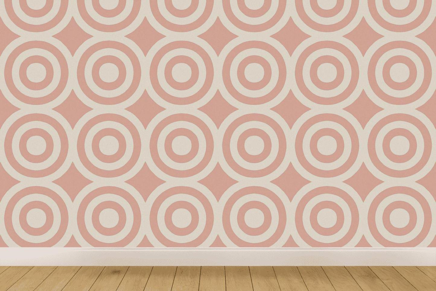 Concentric Circular Ring Relay personalized wall coverings