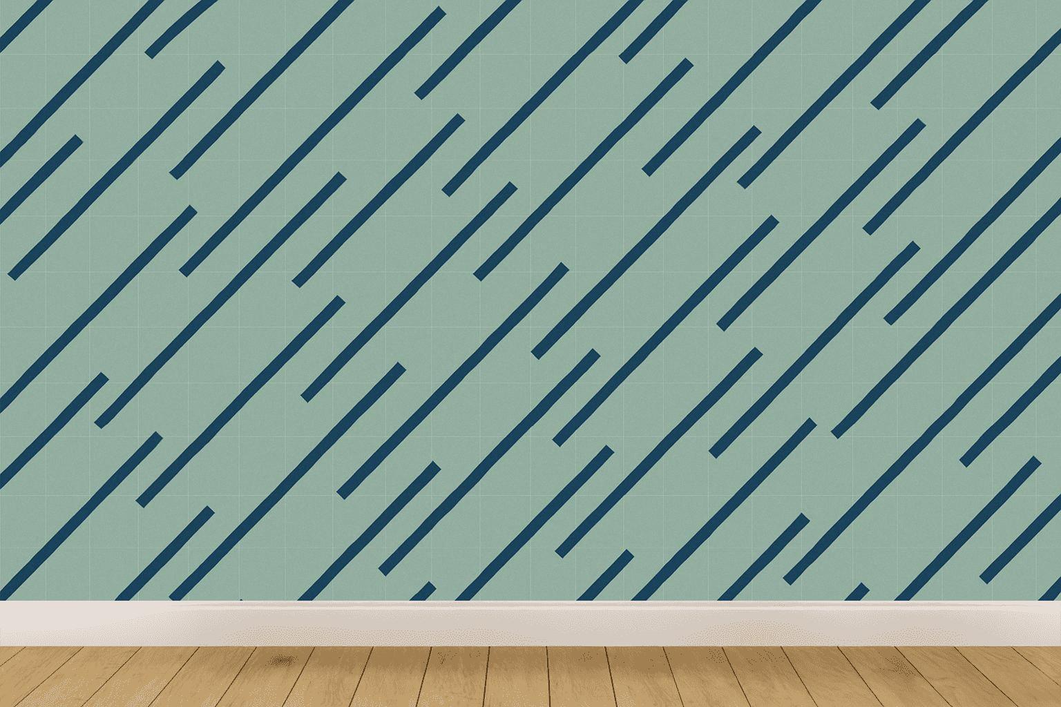 Rhythmic Diagonal Rail Study wallpapers for interior design