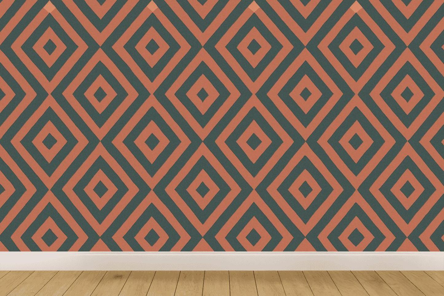 Stacked Diamond Panel Design custom wallpapers