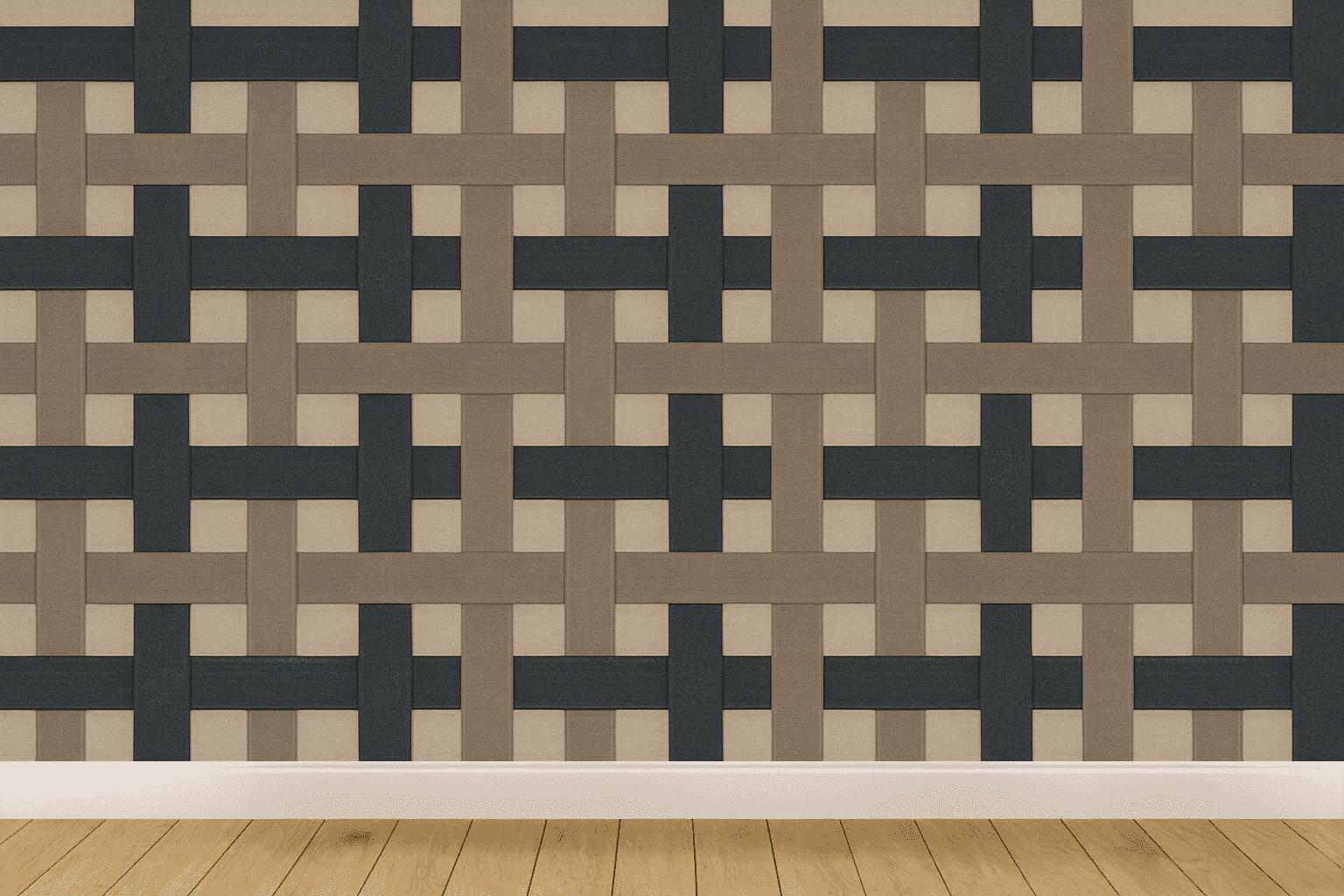 Intersecting Band Grid Weave custom wallpapers
