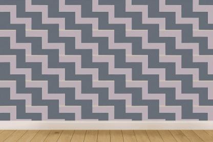 Banded Step Motif Grid custom wallpapers