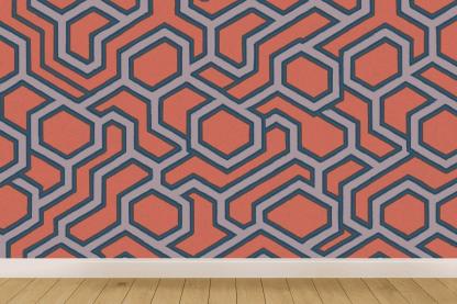 Iterative Polygonal Track stylish home wallpapers