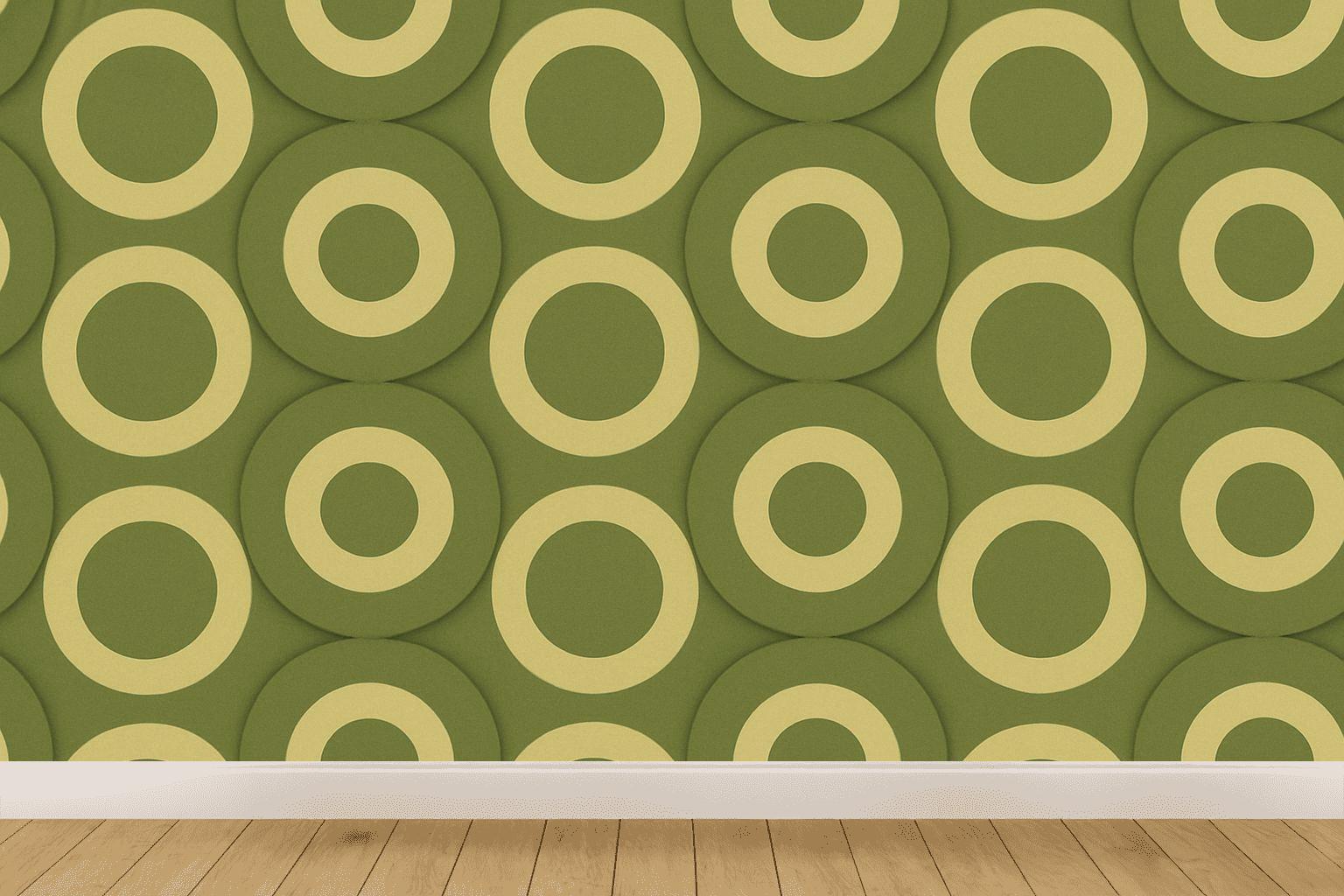 Concentric Band Tessellation personalized wall coverings