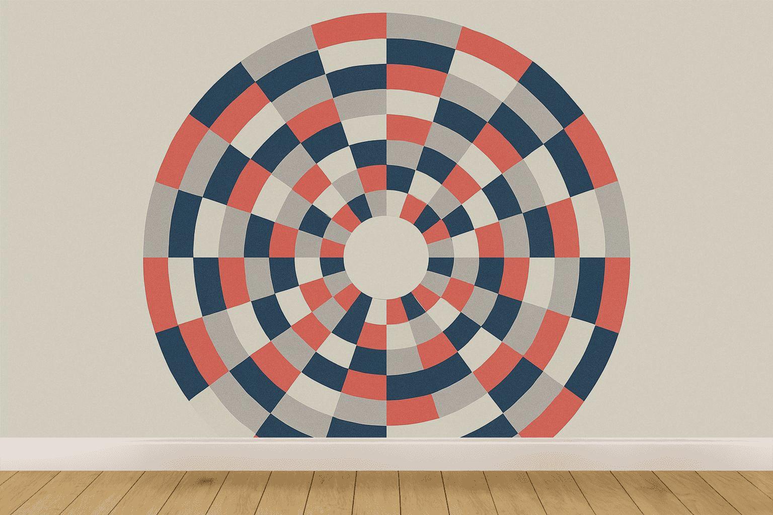 Radial Track Cycle trendy peel wallpapers