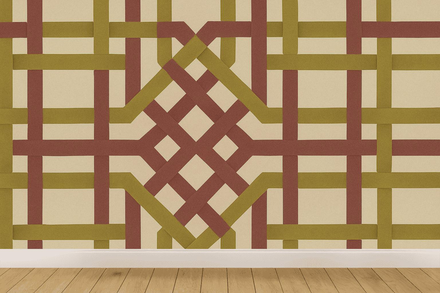 Lattice Interwoven Band Mosaic unique pattern wallpapers