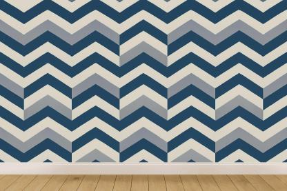 Chevron Sync Study Deluxe designer printed wallpapers
