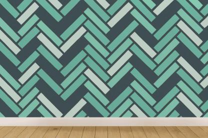 Prime Staggered Herringbone Stream premium wall decorations