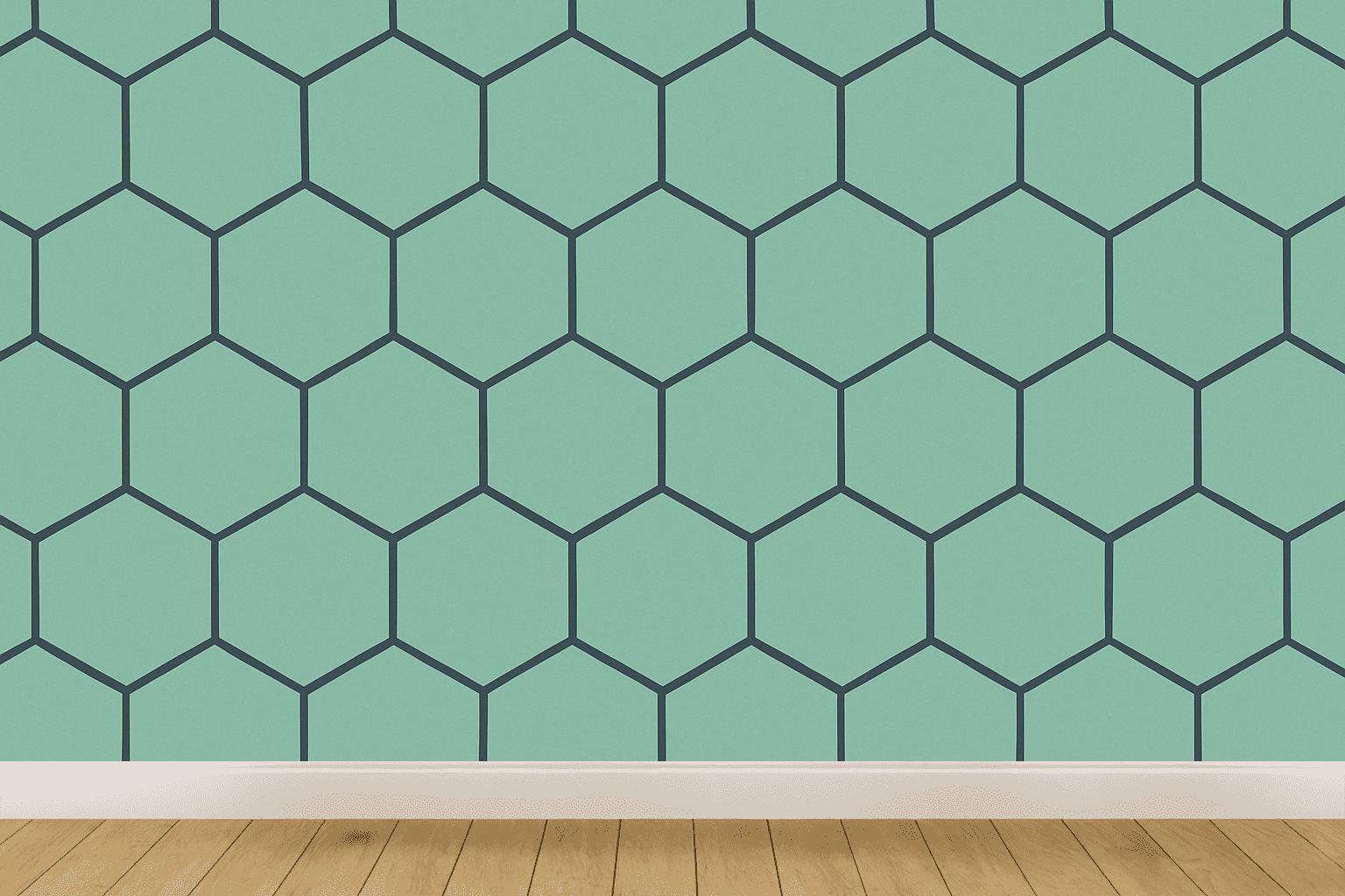 Hex Driftwave Matrix personalized wall coverings