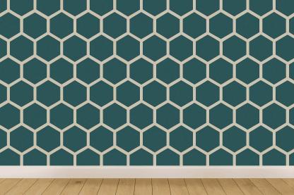 Lattice Drift Hex Pattern designer printed wallpapers
