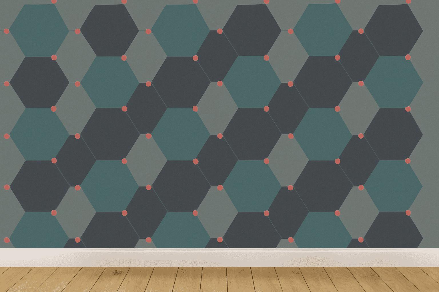 Hex Drift Lattice Reverb personalized wall coverings