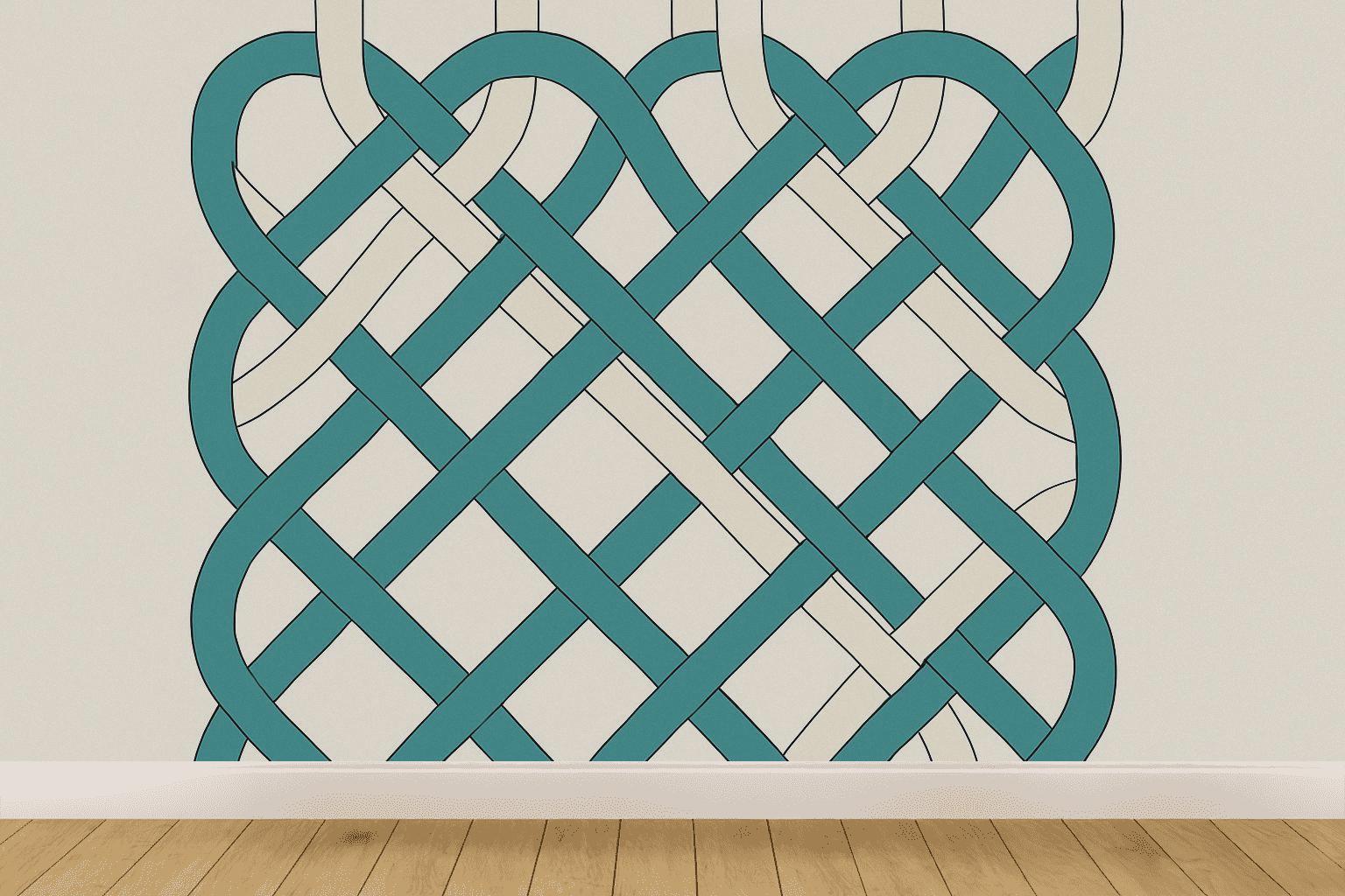 Interband Link Weave decorative wall murals