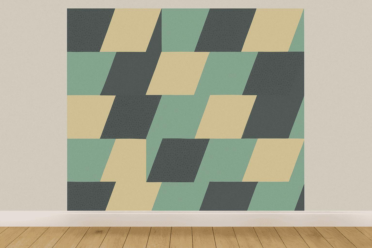 Shifted Grid Flicker trendy peel wallpapers