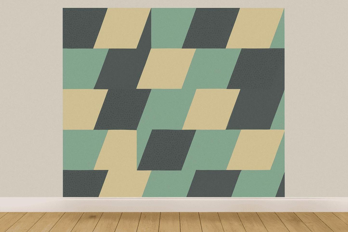 Shifted Grid Flicker trendy peel wallpapers