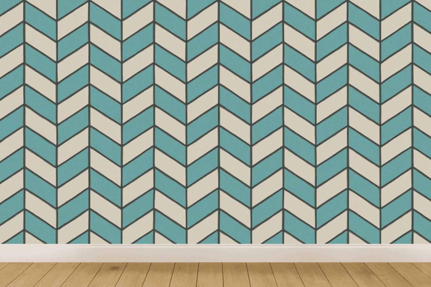 Stacked Rhombus Relay wallpapers for interior design
