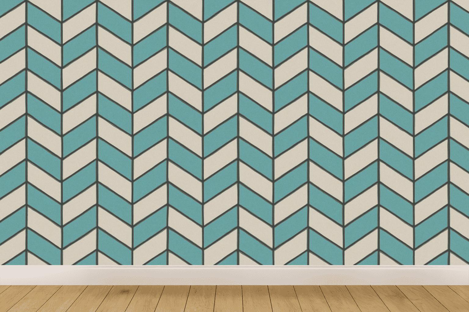 Stacked Rhombus Relay wallpapers for interior design