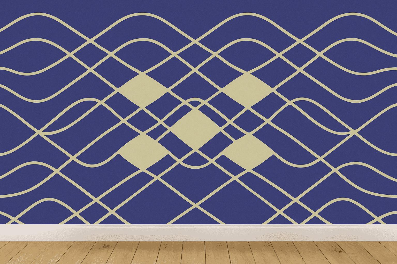 Sine Band Multiplex wallpapers for interior design