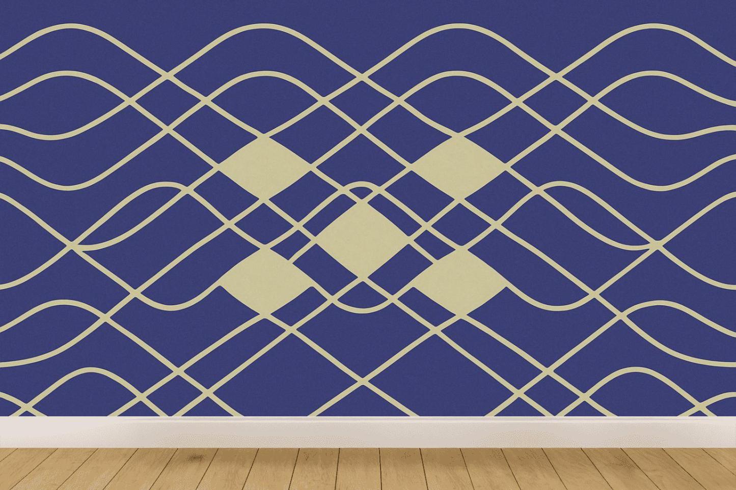 Sine Band Multiplex wallpapers for interior design