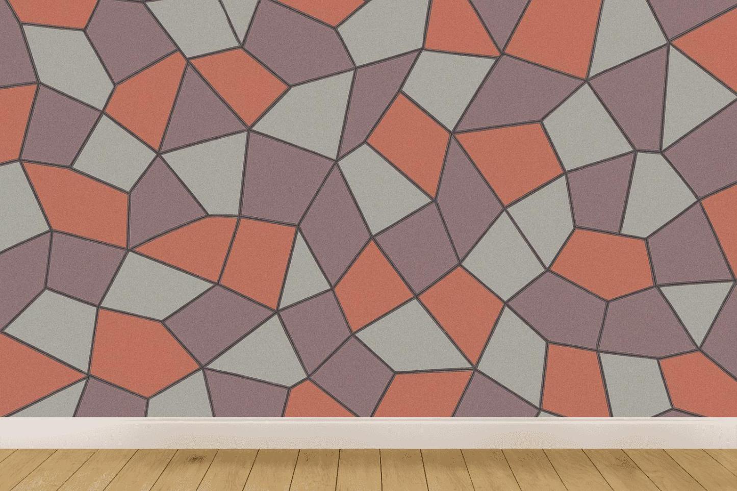 Cellular Shard Mosaic trendy peel wallpapers