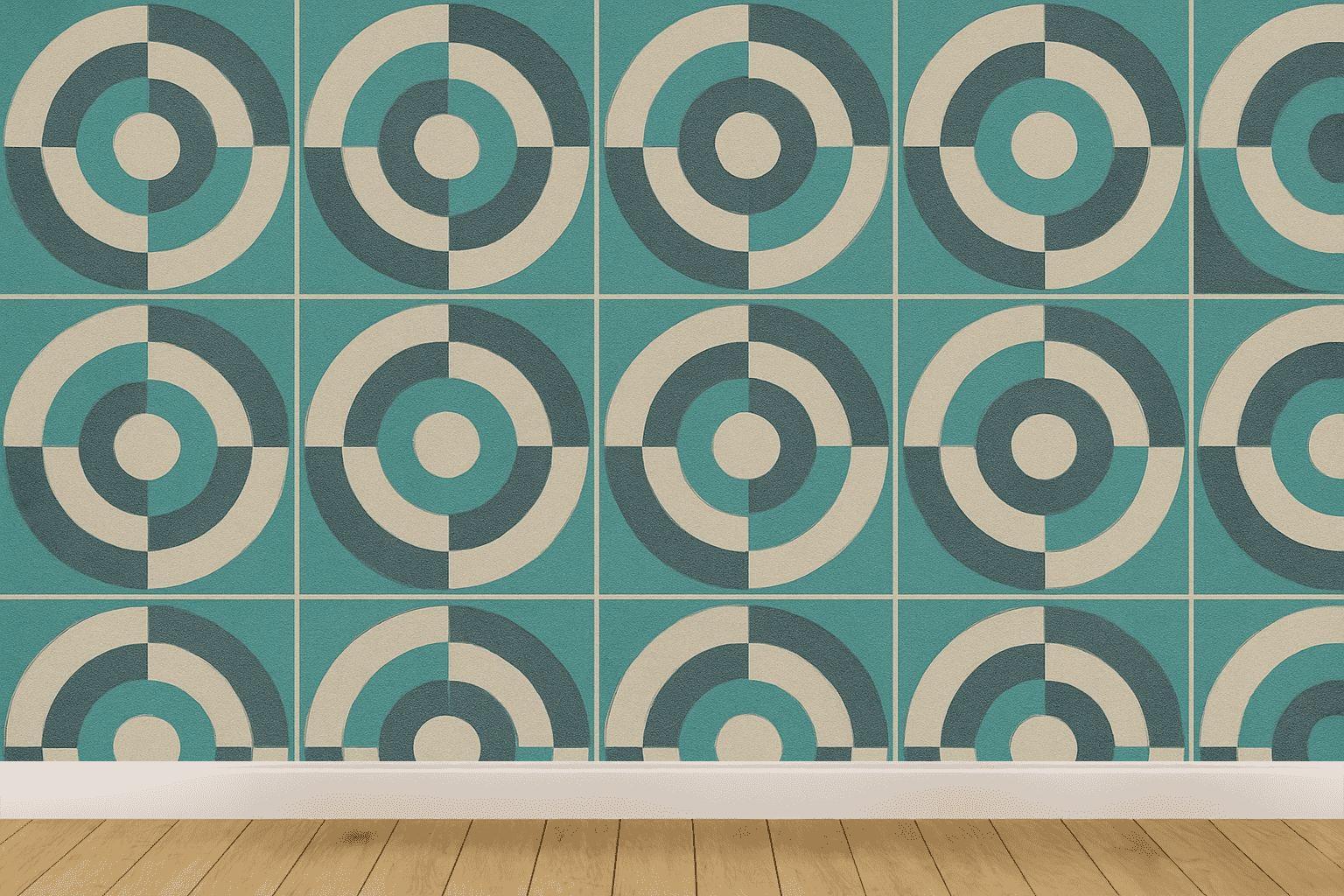 Radial Ring Register trendy peel wallpapers